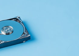 Following the data backup rule, symbolized with a hard drive.